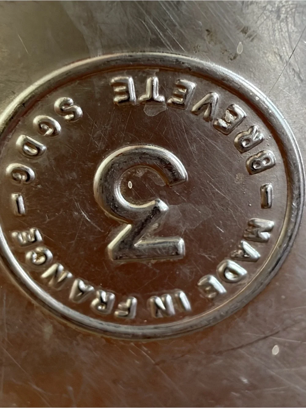 Vintage French Stainless Steel Food Mill (Breveté)